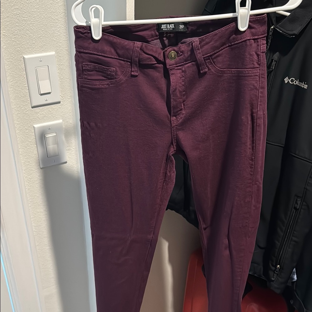 Just Black Women's Skinny Jeans - Deep Purple